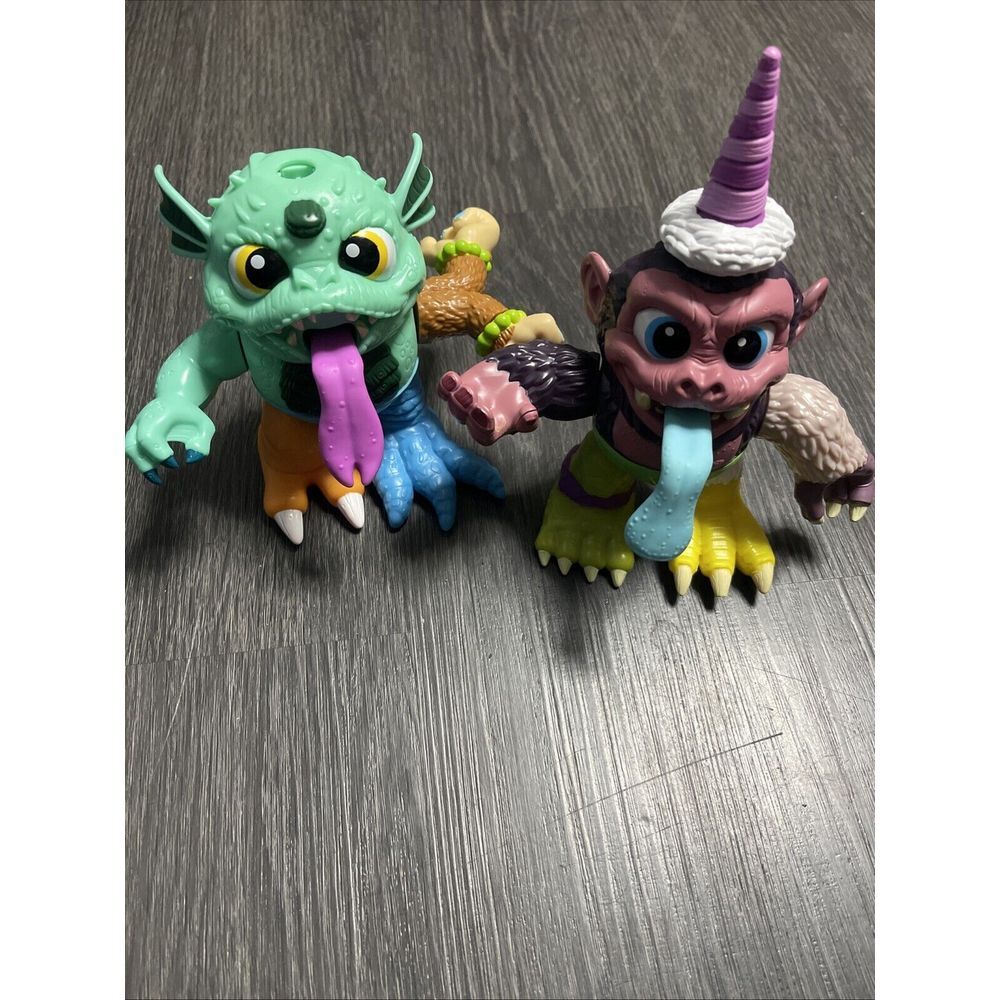 2018 Crate 2Creature Interactive Pet Croak Mini Pull Tongue Working‎ Noises B-W